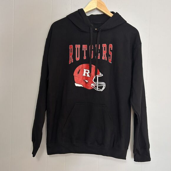 Rutgers University Scarlet Knights Football Helmet Pullover Hoodie Size M - Picture 2 of 6